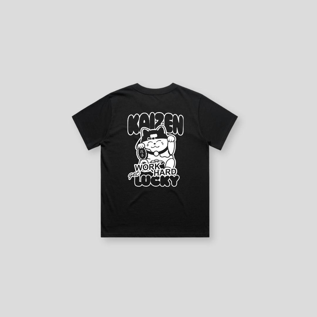 Men's Work Hard Get Lucky T-shirt | Black