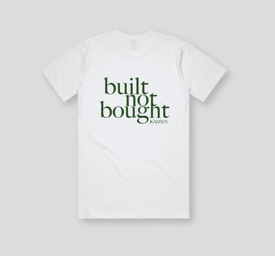 Men's Built Not Bought T-shirt | White