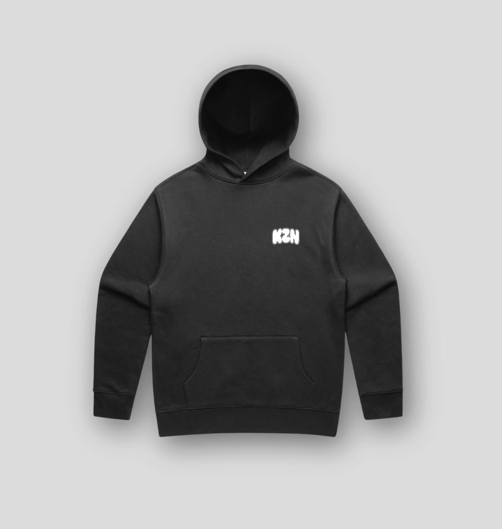 Men's Work Hard Get Lucky Hoodie | Faded Black