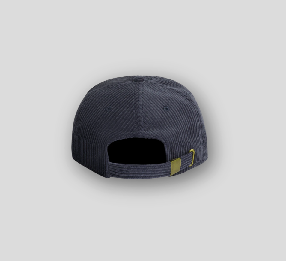 Kaizen Bold Logo Cord Cap | Petrol Blue