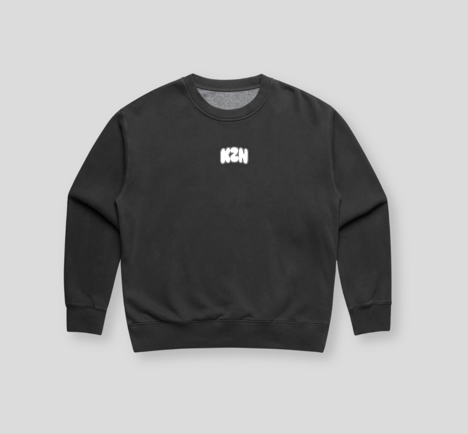 Women’s Work Hard Get Lucky Sweatshirt | Faded Black