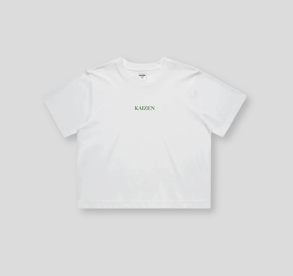 Women's Built Not Bought Cropped Tee | White