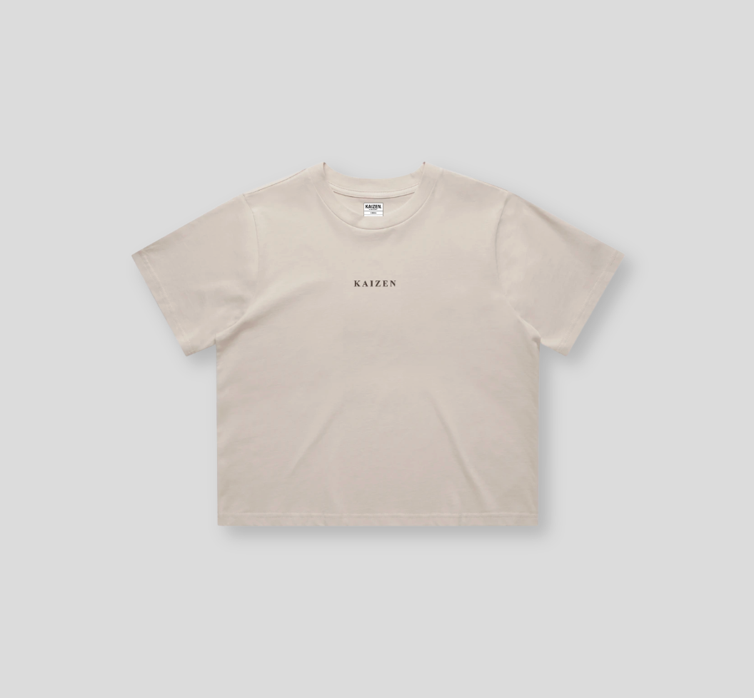 Women's Earned Not Given Cropped Tee | Bone