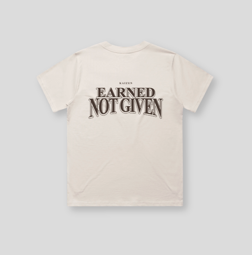 Women's Earned Not Given T-shirt | Bone