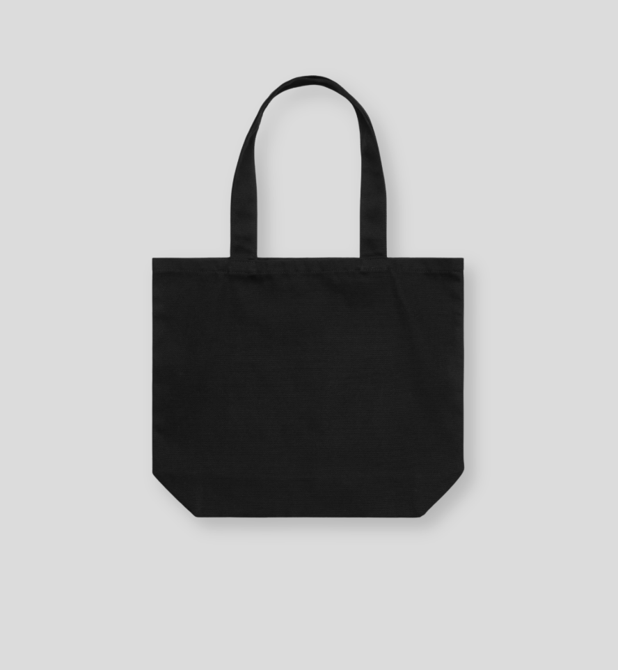 Work Hard Get Lucky Tote Bag | Black