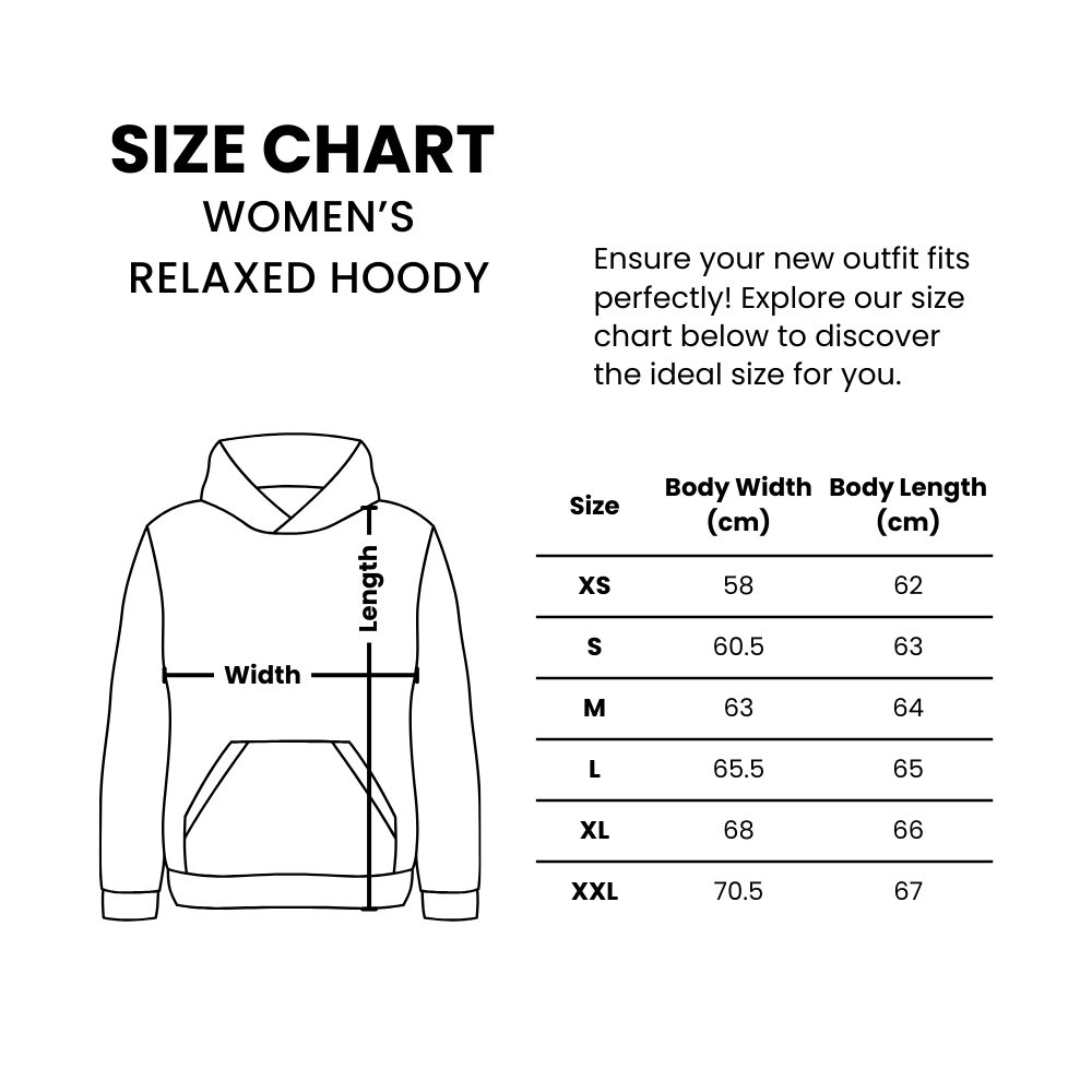 Womens_Relaxed_Hoody size guide